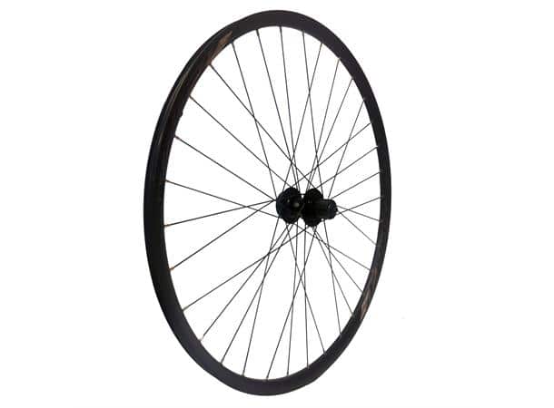 LITE Disc IS 27.5" bakhjul med 6-bolts bremseskivefeste, 141x5 mm QR, sort finish og bred felg for terrengsykkel. Sykkelbua Vinstra