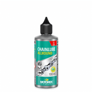 Motorex chainlube allround kjedesmøring 100ml for våte og tørre forhold. Sykkelbua Vinstra