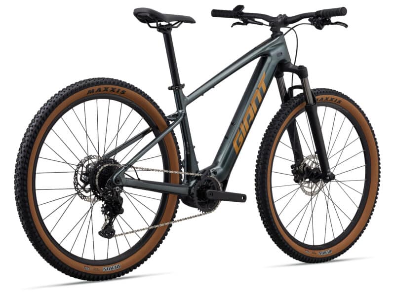 Giant Talon E+ elektrisk terrengsykkel i Asphalt Green – el-MTB fra Giant med SyncDrive Sport 2-motor