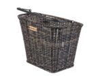 Basil Bremen Rattan BE/KF Kurv Front, Grå, Flettet, 20 ltr, ink BE/KF-plate
